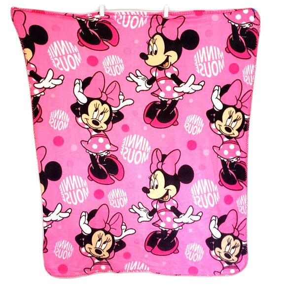 Mickey Mouse Trio Throw Blanket, Furry Minnie Ears Headband, Minnie Mouse Plush - Picture 12 of 13